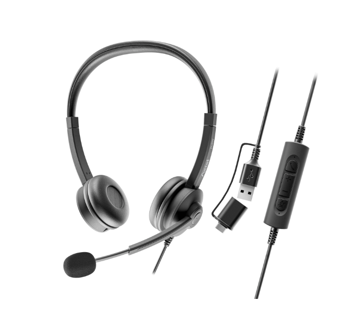 Axtel Flow auricular estéreo USB-A USB-C