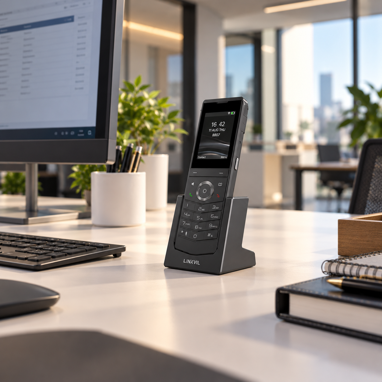 telefono ip wifi fanvil linkvil w611w
